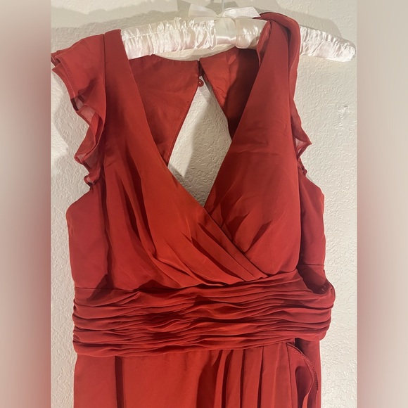 Azazie Red Maxi Dress - Picture 4 of 8